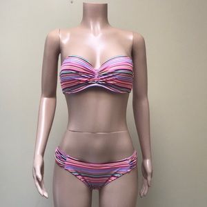 COPY - Victoria’s Secret striped swim bikini 36C & Medium